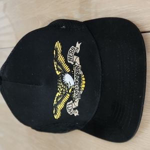 Black mesh baseball hat